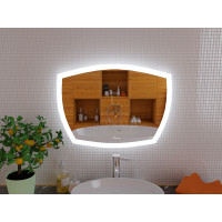 Зеркало для ванной с подсветкой Асти 70х50 см